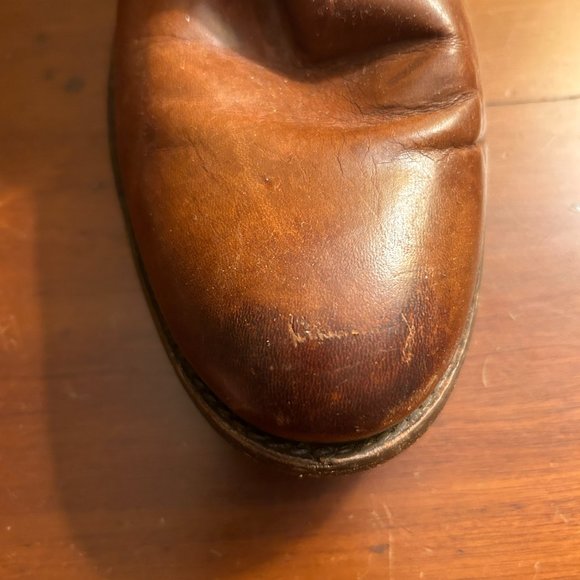 FRYE Womens Melissa Leather Button Zip Short Brown Boots Size 8.5 - Picture 9 of 11